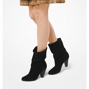 Michael Kors Divia Black Suede Boots